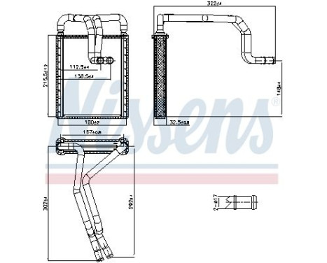 Heater radiator, interior heating