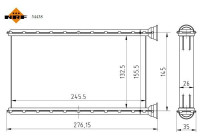 Heater radiator, interior heating