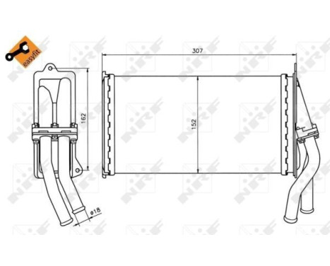 Heater radiator, interior heating, Image 5