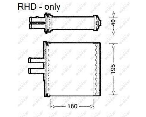 Heater radiator, interior heating, Image 3