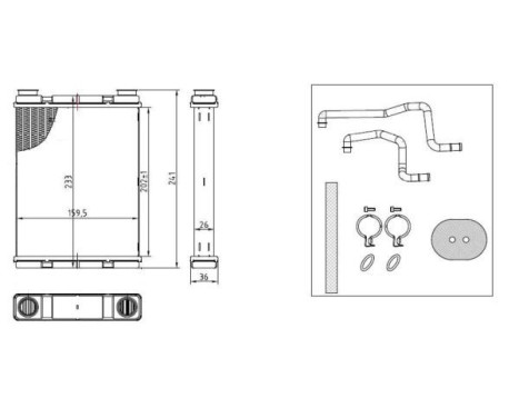 Heater radiator, interior heating, Image 2