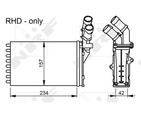 Heater radiator, interior heating, Image 5