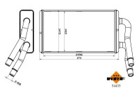 Heater radiator, interior heating