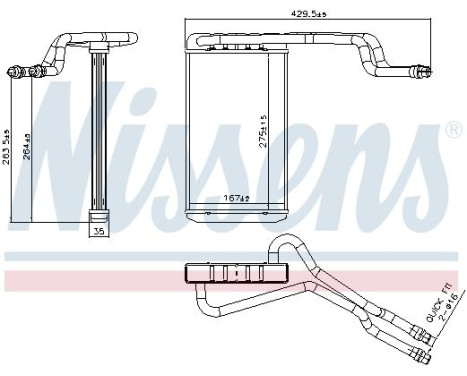 Heater radiator, interior heating