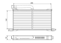 Heater radiator, interior heating