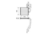 Heater radiator, interior heating