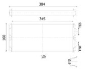 Heater radiator, interior heating