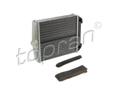 Heater radiator, interior heating