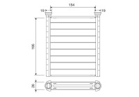 Heater radiator, interior heating