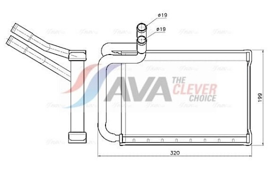 Heater radiator, interior heating