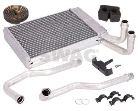 Heater radiator, interior heating