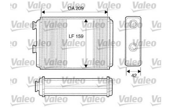 Heater radiator, interior heating