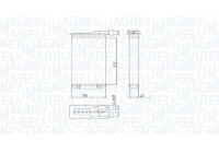 Heater radiator, interior heating