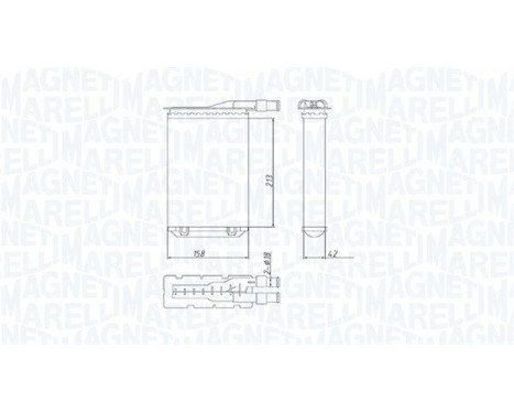 Heater radiator, interior heating