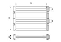 Heater radiator, interior heating
