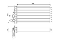 Heater radiator, interior heating