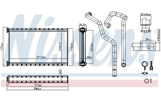 Heater radiator, interior heating, Image 7