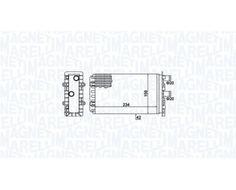 Heater radiator, interior heating