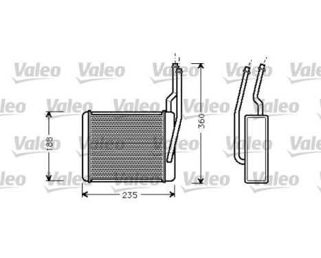 Heater radiator, interior heating