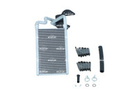 Heater radiator, interior heating