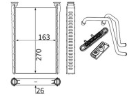 Heater radiator, interior heating