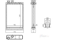 Heater radiator, interior heating