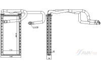Heater radiator, interior heating