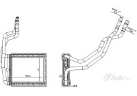 Heater radiator, interior heating