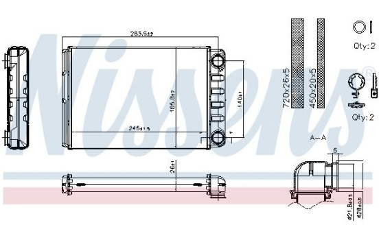 Heater radiator, interior heating, Image 7