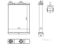 Heater radiator, interior heating