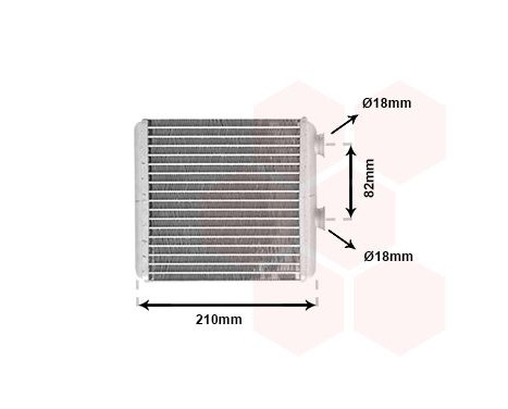 Heater radiator, interior heating
