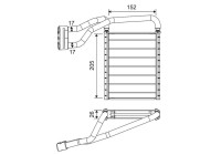 Heater radiator, interior heating