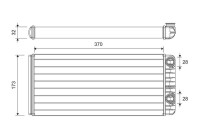 Heater radiator, interior heating