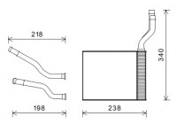 STOVE RADIATOR GALAXY / MONDEO / S-MAX RHD