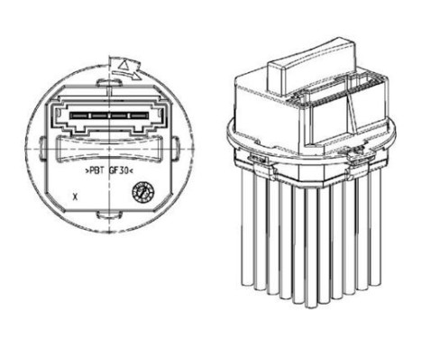 Regulator, passenger compartment fan BEHR *** PREMIUM LINE ***