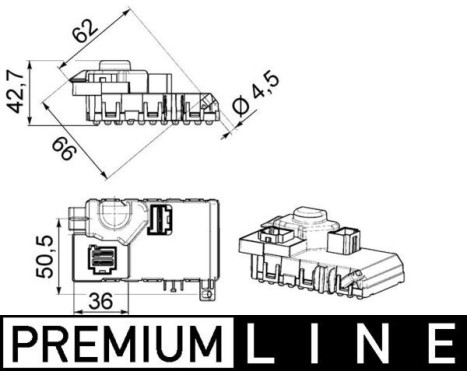 Regulator, passenger compartment fan BEHR *** PREMIUM LINE ***