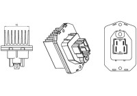 Regulator, passenger compartment fan