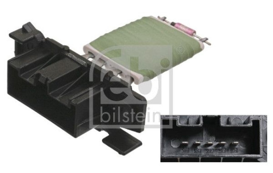 Resistor, interior blower 100043 FEBI, Image 2