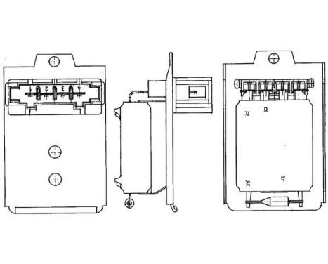 Resistor, interior blower BEHR *** PREMIUM LINE ***, Image 2