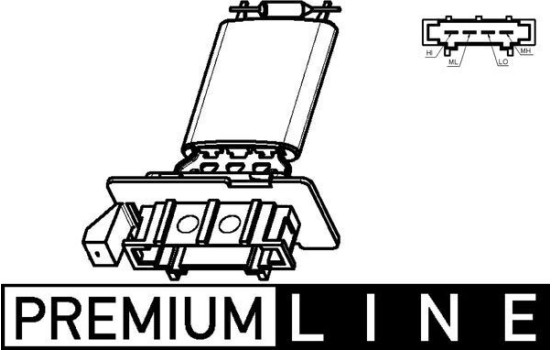 Resistor, interior blower BEHR *** PREMIUM LINE ***