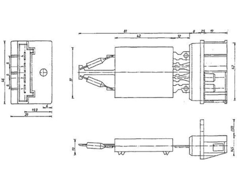 Resistor, interior blower BEHR *** PREMIUM LINE ***, Image 2