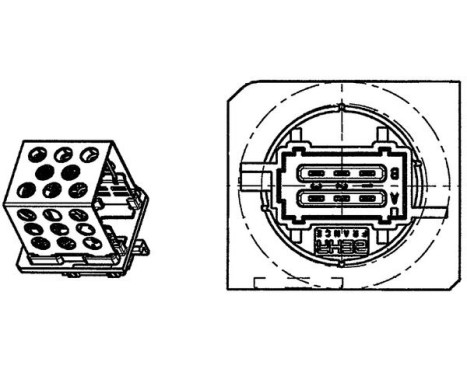 Resistor, interior blower BEHR *** PREMIUM LINE ***, Image 2