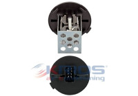 Resistor, interior fan