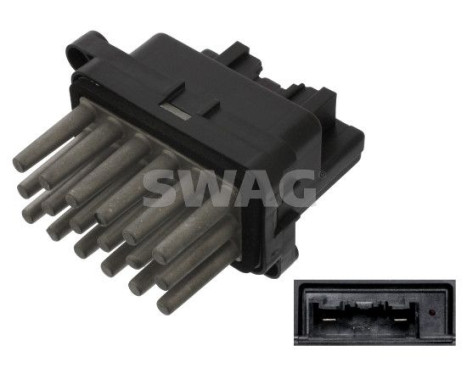 Resistor, interior fan