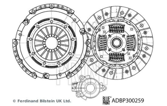 Clutch kit ADBP300259 Blue Print