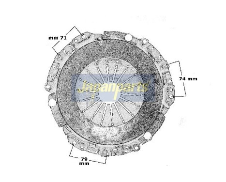 Clutch Kit KF-1034 Japanparts, Image 3
