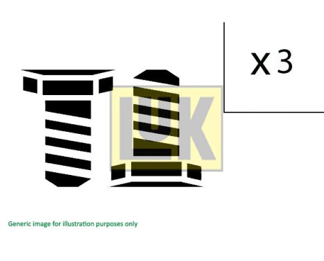 Screw set, coupling 411 0197 10 LUK