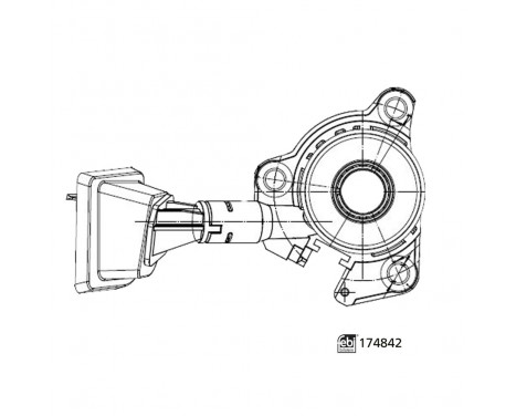 Central Slave Cylinder, clutch 174842 FEBI