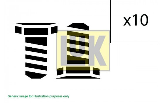 Screw Set, flywheel 411 0125 10 LUK