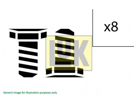 Screw Set, flywheel 411 0133 11 LUK, Image 2